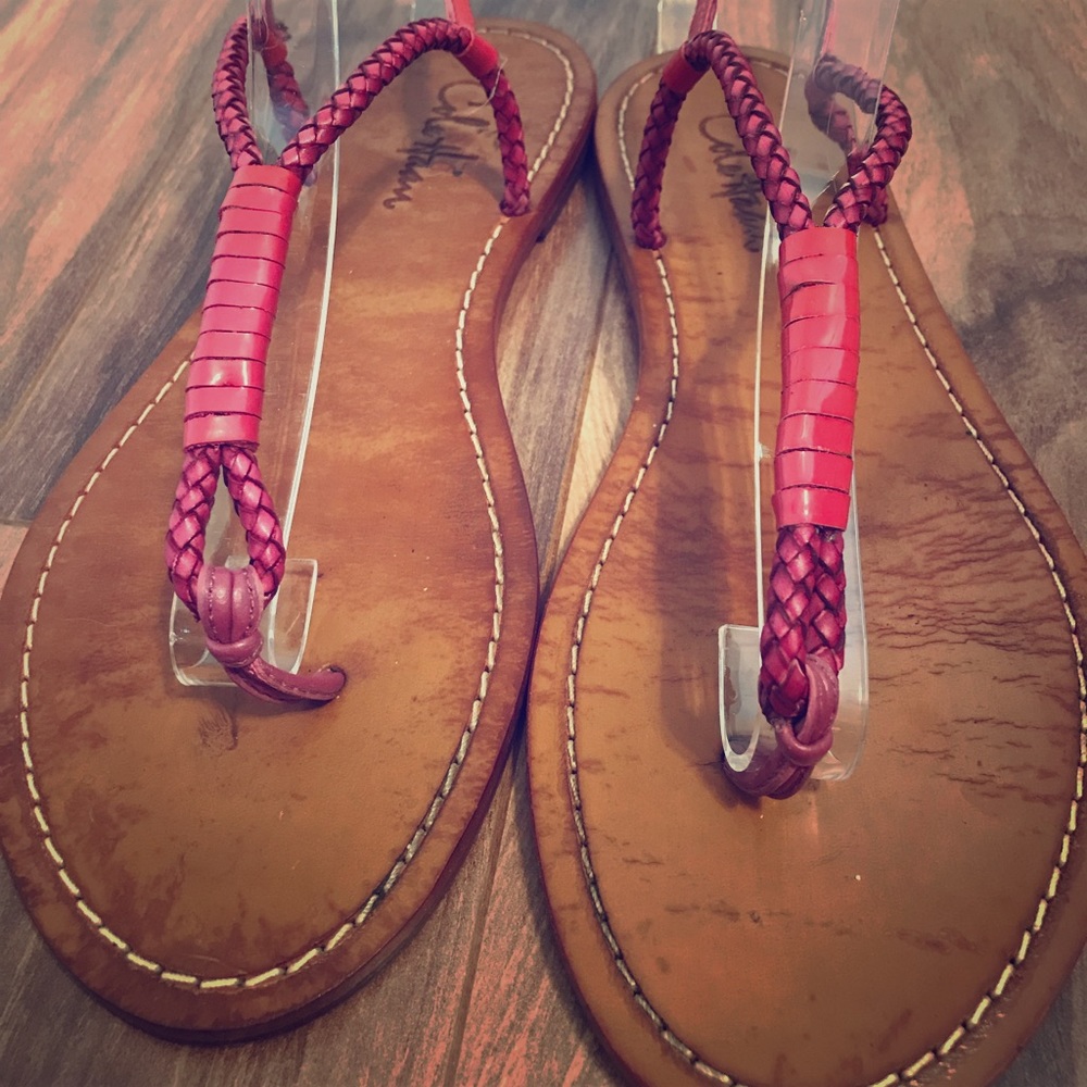 Cole Haan Pink Strappy Sandals Size 8.5